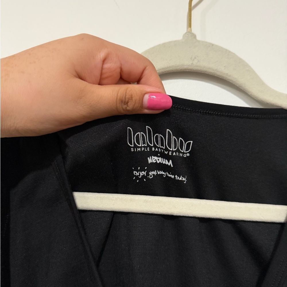 Lalabu Soothe Tank Sleeveless Baby Wearing Shirt Black Size Medium - Picture 3 of 5